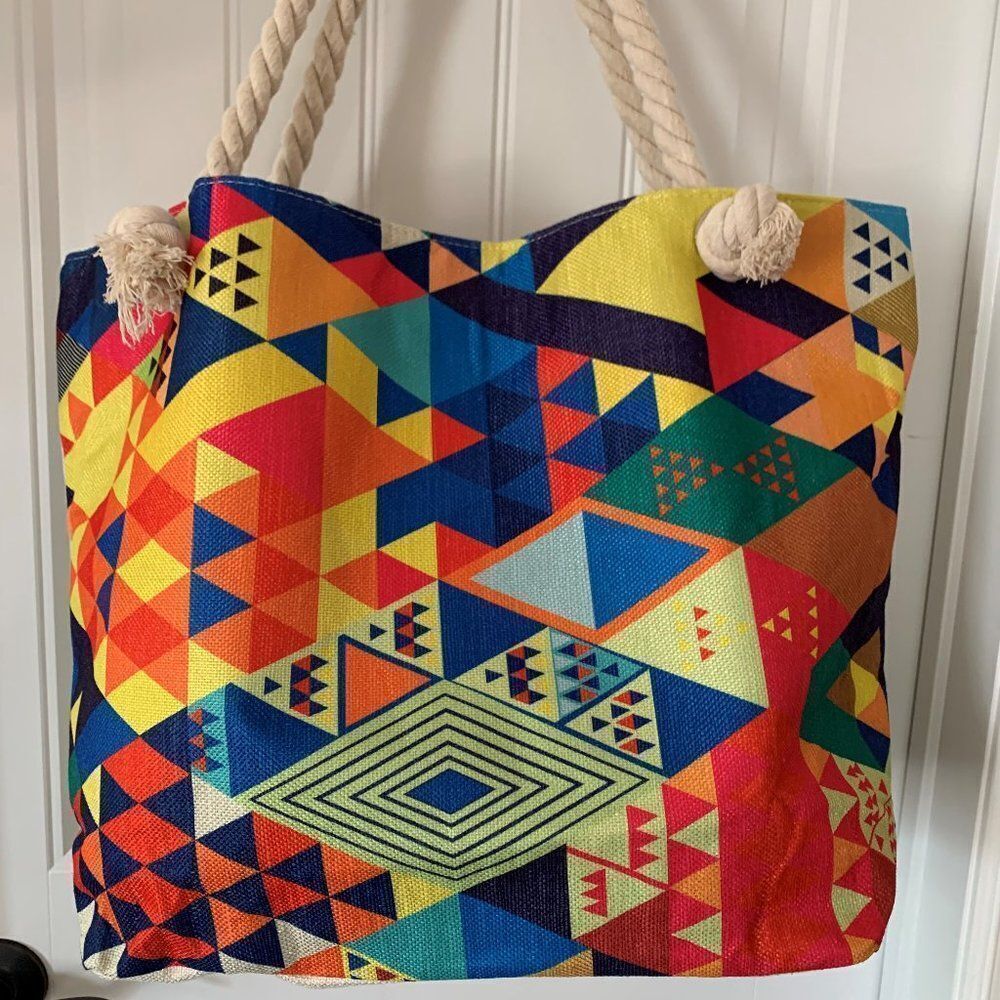 Bag, beach, shopping, canvas, fabulous colour, large sized, fully lined, new